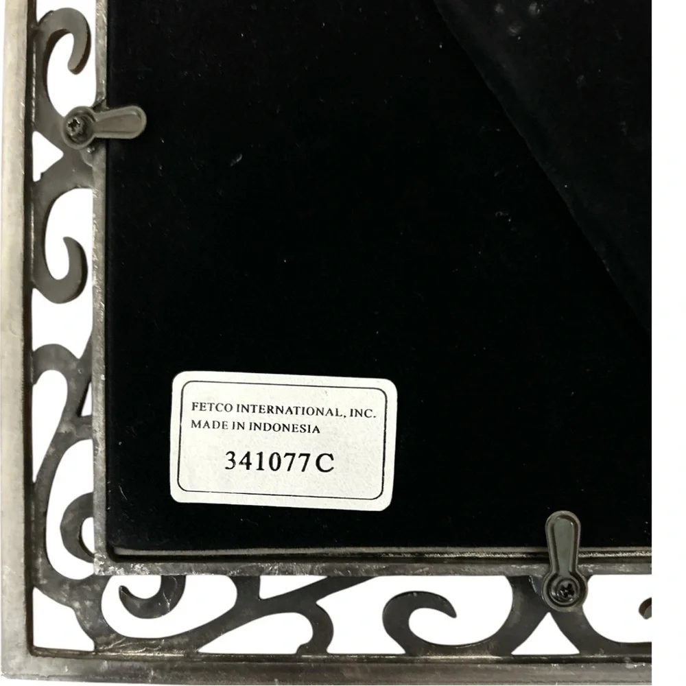 Fetco Ornate Cast Metal 5 Opening Collage Picture Frame 7x7 Silver Tabletop NEW